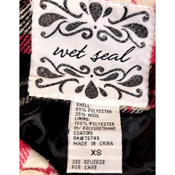 Girls 5/6 Lot Winter Preppy Clothing Wet Seal Y2K Wool Blend Pea Coat Academia - Picture 4 of 16